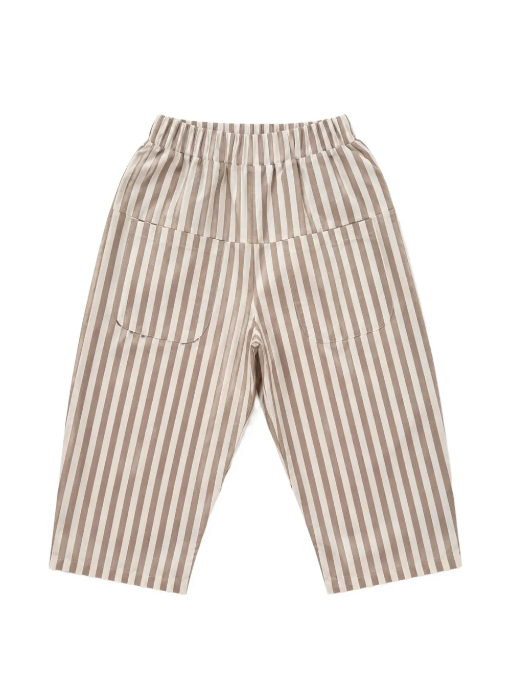 minimù striped elasticated-waist trousers - Toni neutri