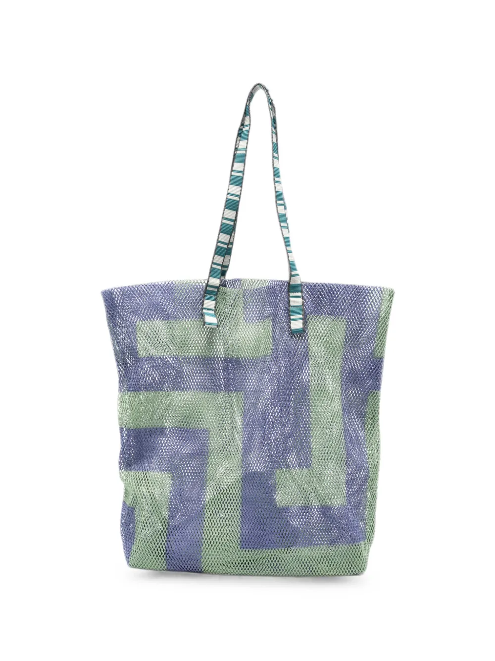 Épice geometric-print mesh shoulder bag - Viola