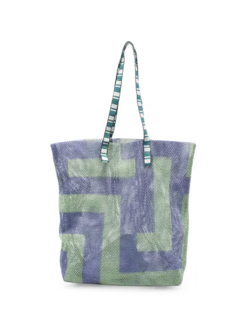 Épice geometric-print mesh shoulder bag