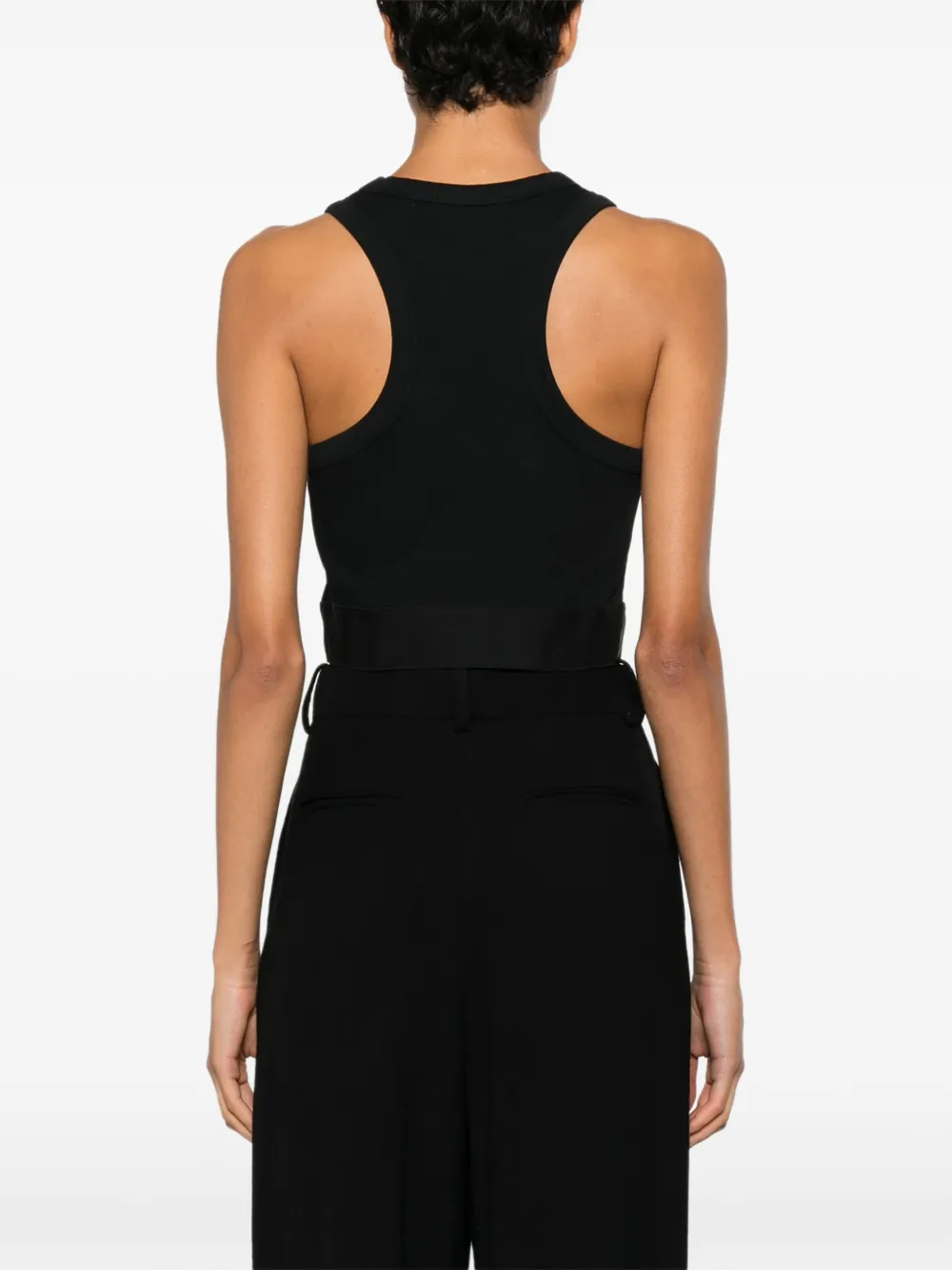 Givenchy Cropped tanktop met logoband Zwart