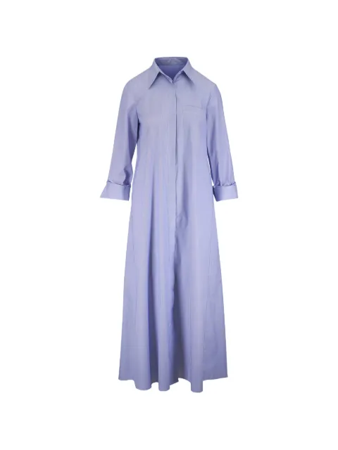 TWP striped cotton-poplin shirt dress