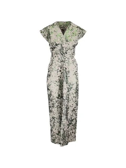 Zero + Maria Cornejo metallic-effect animal-print dress