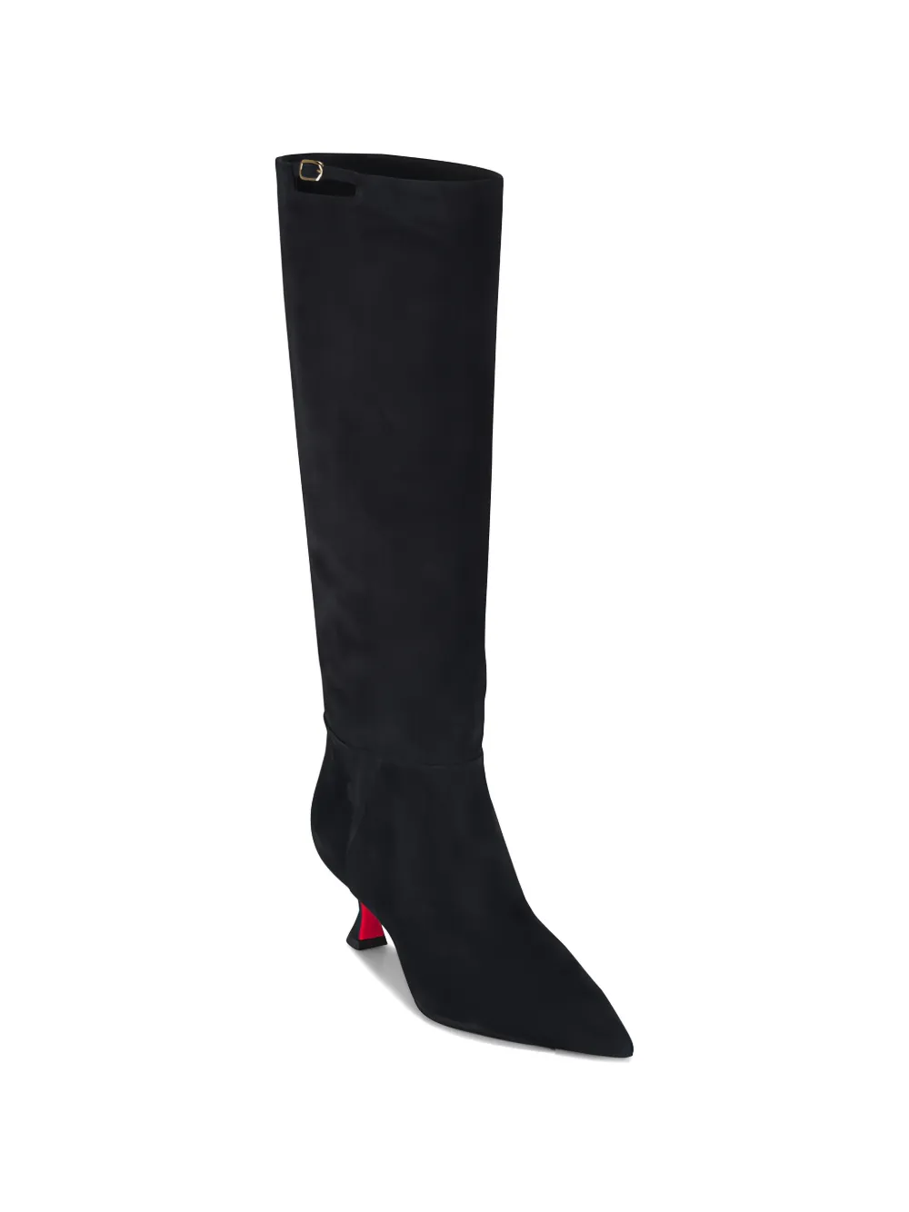 Santoni pointed-toe buckled boots Zwart