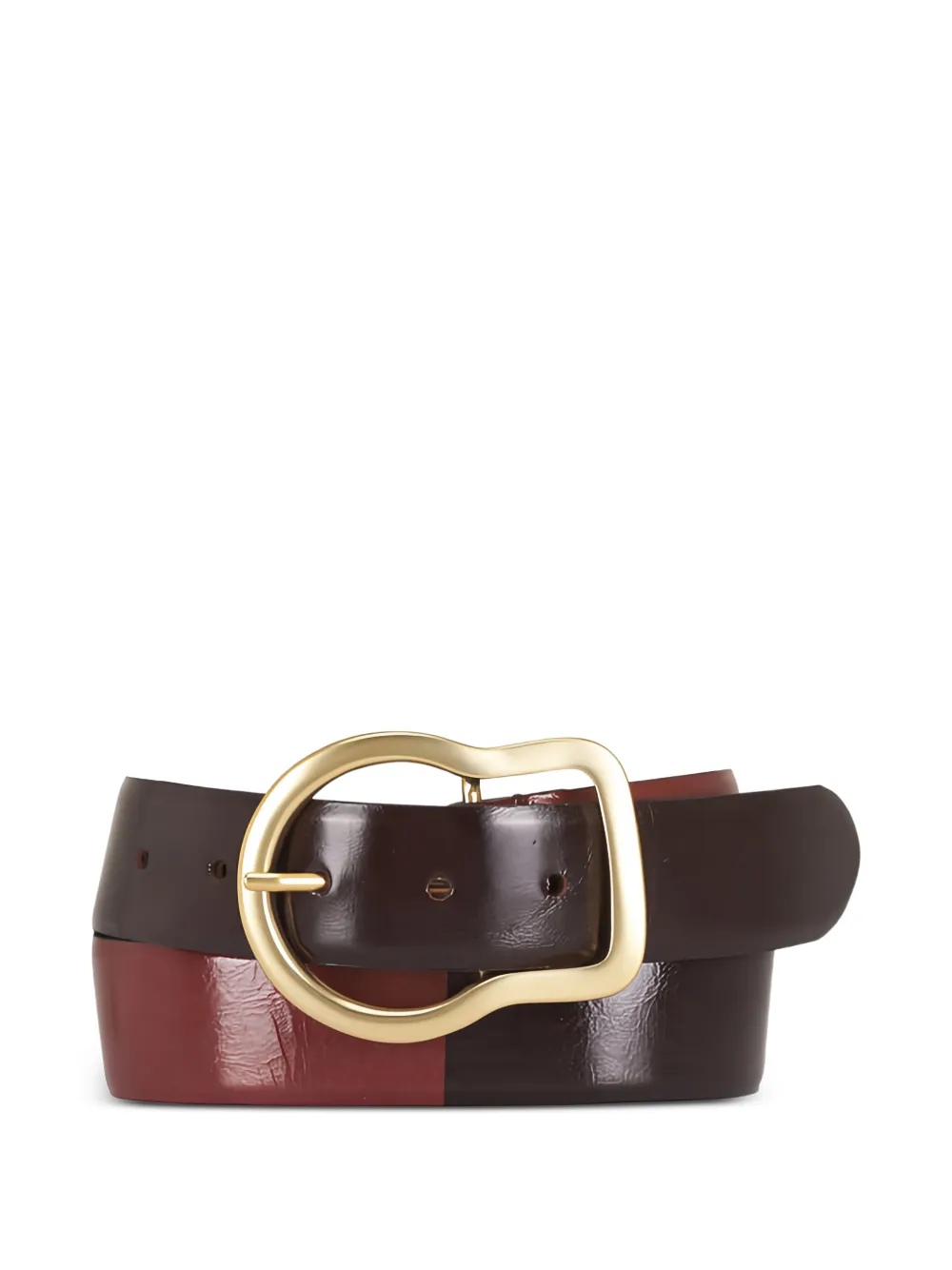 Dorothee Schumacher two-tone leather belt - Marrone