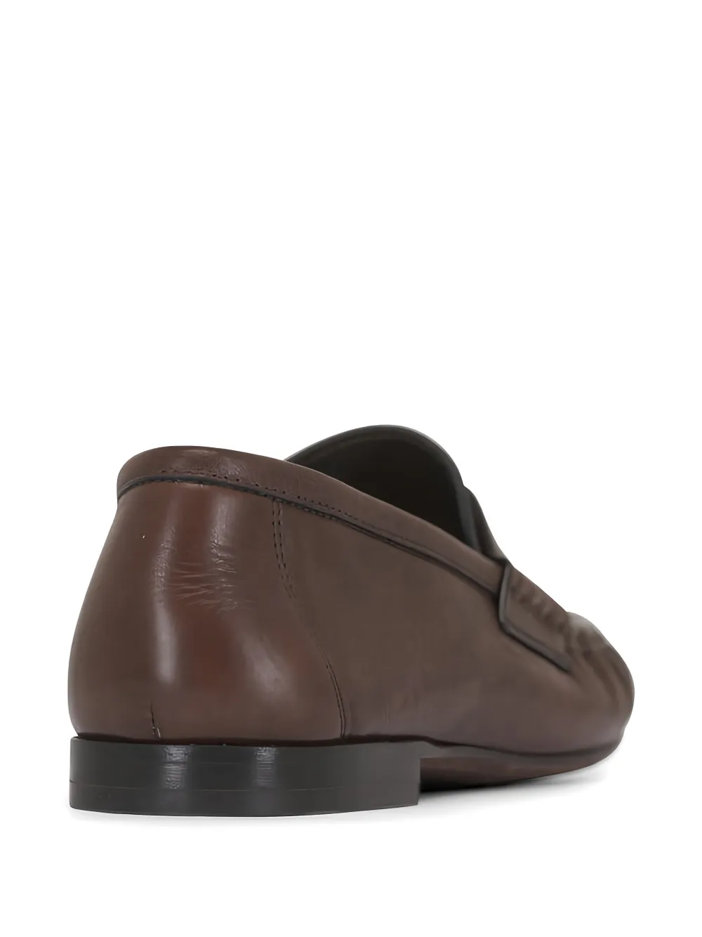 Brunello Cucinelli monili-embellished leather loafers Bruin