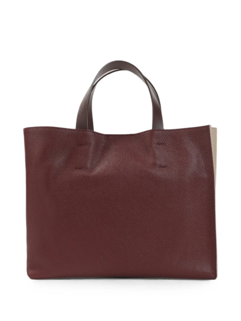 Marni Shopper met logoprint Beige