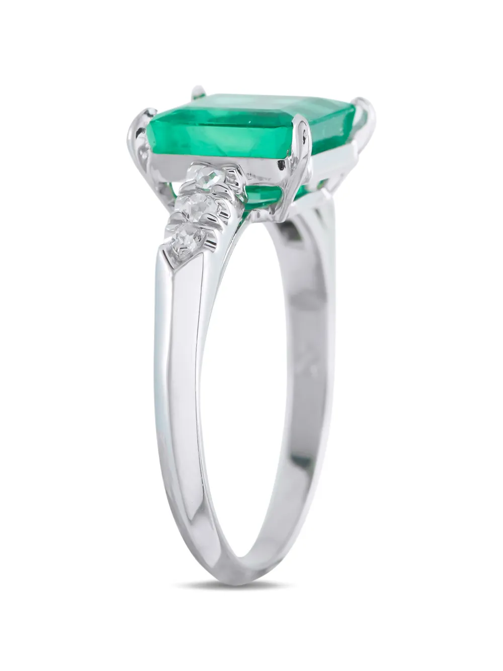 LB Exclusive emerald and diamond ring - Silber