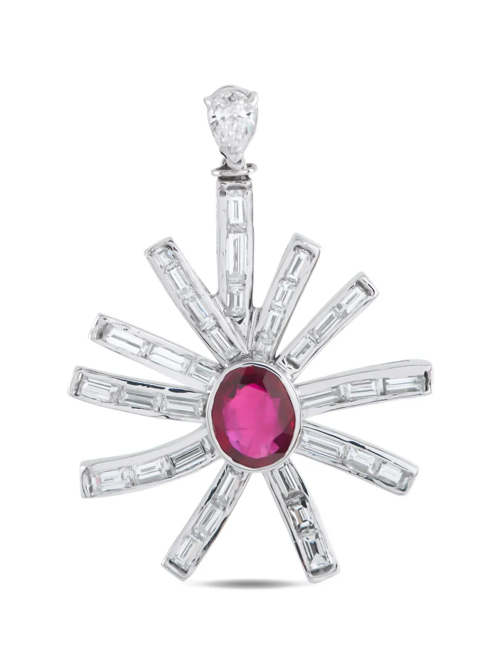 LB Exclusive ruby and diamond pendant - Argento