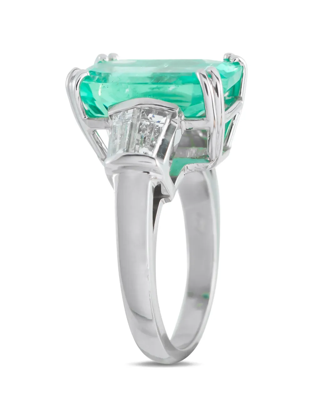 LB Exclusive emerald and diamond ring - Argento