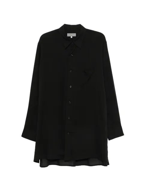 Yohji Yamamoto camisa oversize de manga larga