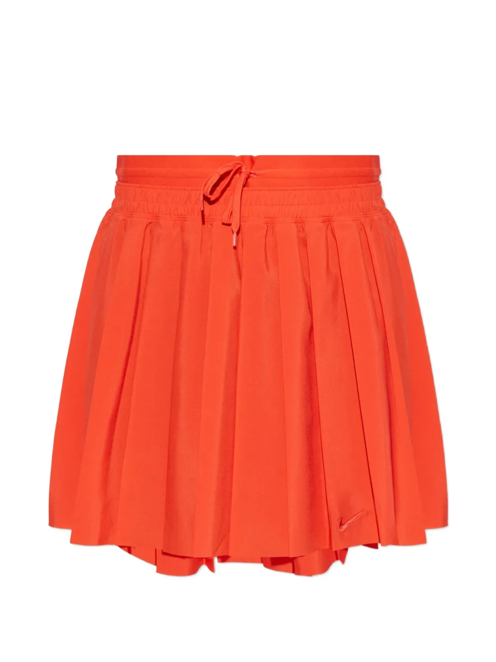 Nike pleated embroidered-logo skirt - Rot