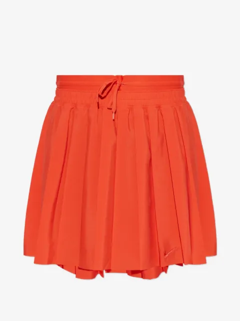 Nike pleated embroidered-logo skirt