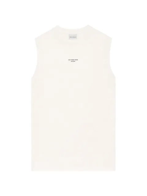 Drôle De Monsieur slogan-print tank