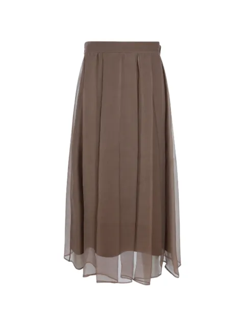 Brunello Cucinelli — silk-chiffon maxi skirt