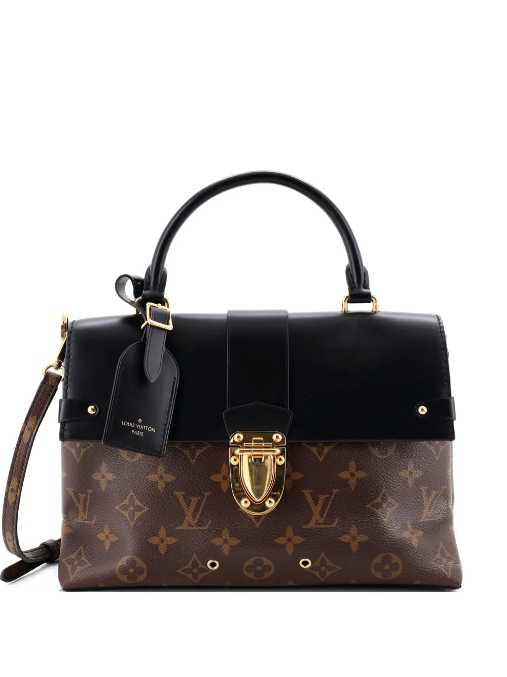 Louis Vuitton Pre-Owned One Handle Flap Bag Monogram Canvas and Leather MM satchel - Marrone