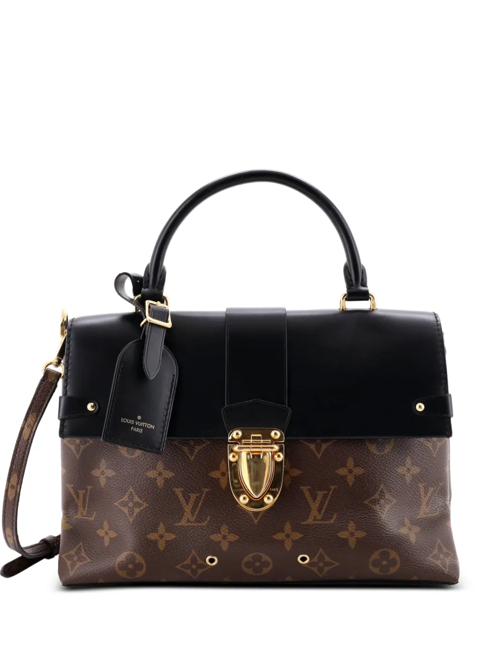 Louis Vuitton Pre-Owned One Handle Flap Bag Monogram Canvas and Leather MM satchel - Marrone
