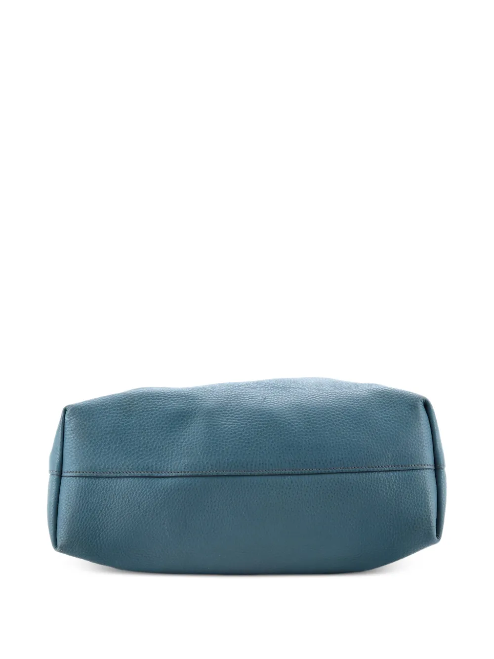 Prada Pre-owned Convertible Shopper Vitello Daino Large Tote Bag in Blue, view 4