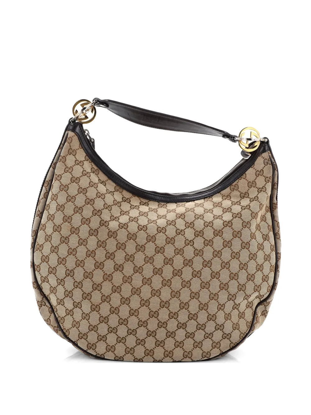 Gucci Pre-Owned Twins GG Canvas Large hobo bag - Braun