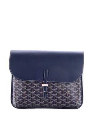 GOYARD メンズ ショルダー メッセンジャー ネイビー 廃番 Goyard Pre-Owned クルシエ メッセンジャー コーテッドキャンバス