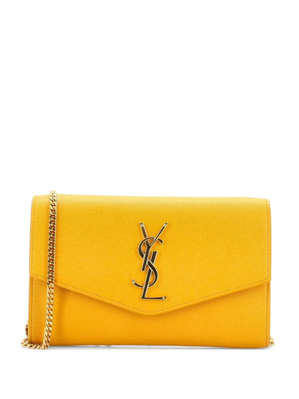 Saint Laurent Pre-Owned Uptown Chain Wallet Leather crossbody bag - Yellow