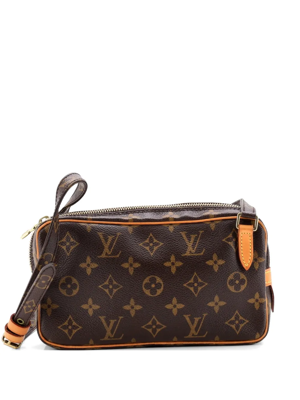 Louis Vuitton Pre-Owned Pochette Marly Bandouliere in tela con monogramma e tracolla - Marrone