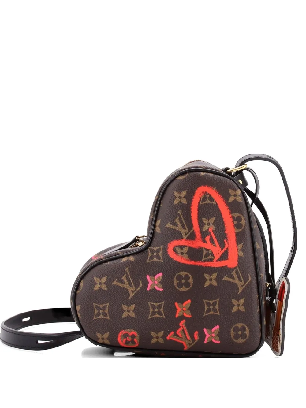 Louis Vuitton Pre-Owned Coeur Handbag Limited Edition Fall in Love Monogram Canvas crossbody bag - Marrone