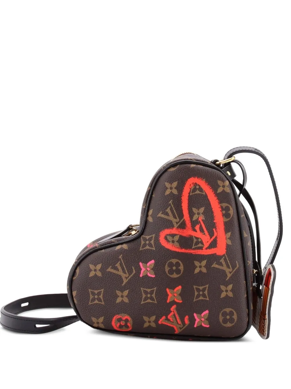 Louis Vuitton Pre-Owned Coeur Handbag Limited Edition Fall in Love Monogram Canvas crossbody bag - Marrone