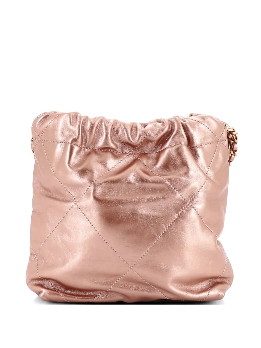 CHANEL Pre-Owned 22 Chain Hobo Quilted Calfskin Mini crossbody bag - Rosa