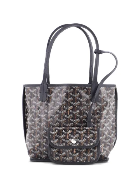 Goyard Pre-Owned Borsa a tracolla Anjou mini reversibile in tela cerata