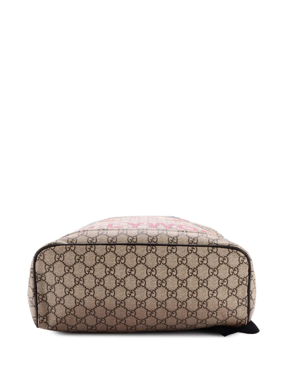 Gucci Pre-owned Zip Around Printed GG Coated Canvas Medium Backpack in Brown, view 4