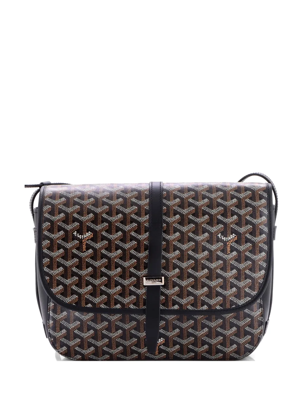 Goyard Pre-Owned Belvedere II Messenger Bag Coated Canvas MM crossbody bag - Nero