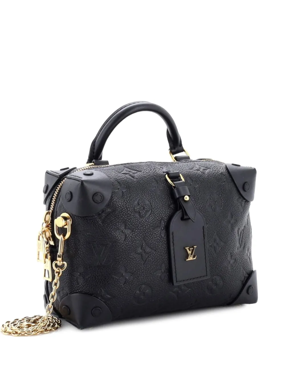 Louis Vuitton Pre-Owned Petite Malle Souple Handbag Monogram Empreinte Leather shoulder bag - Nero