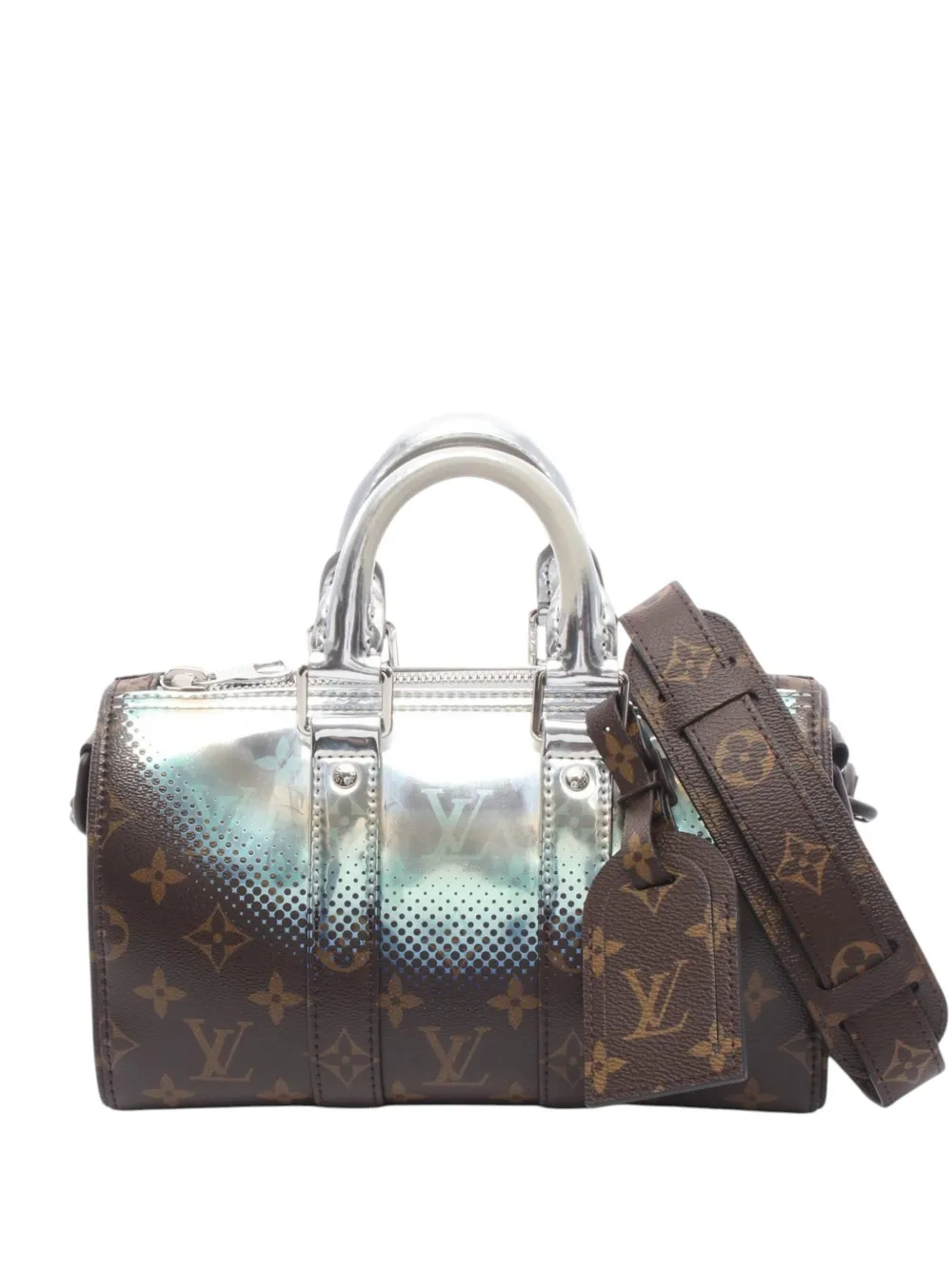 Louis Vuitton Pre-Owned 2021-2026 Monogram Metallic Nebula Keepall Bandouliere 25 satchel - Brown