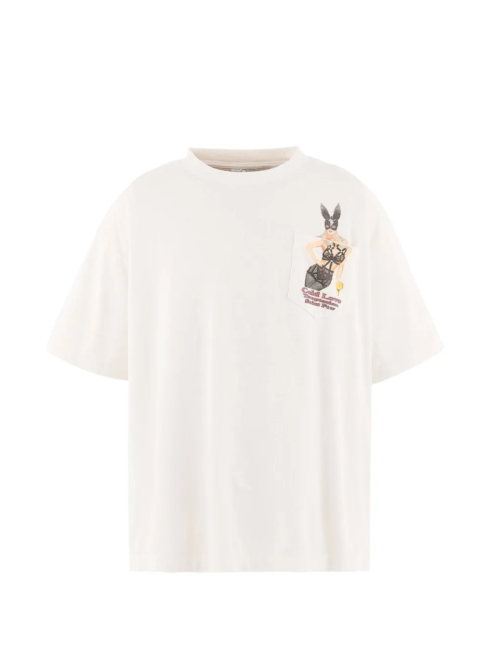 SAINT MXXXXXX graphic-print chest-pocket T-shirt - Weiß