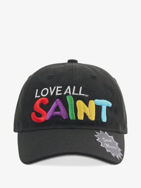 SAINT MXXXXXX embroidered logo-patch cap