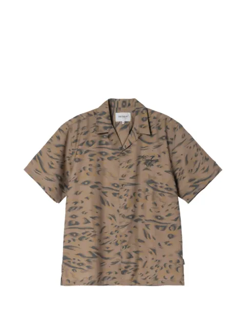 Carhartt WIP Travon duck-feather-print shirt