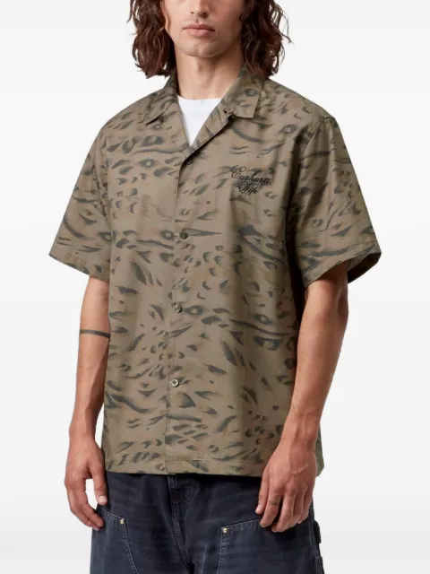 Carhartt WIP Travon duck-feather-print shirt