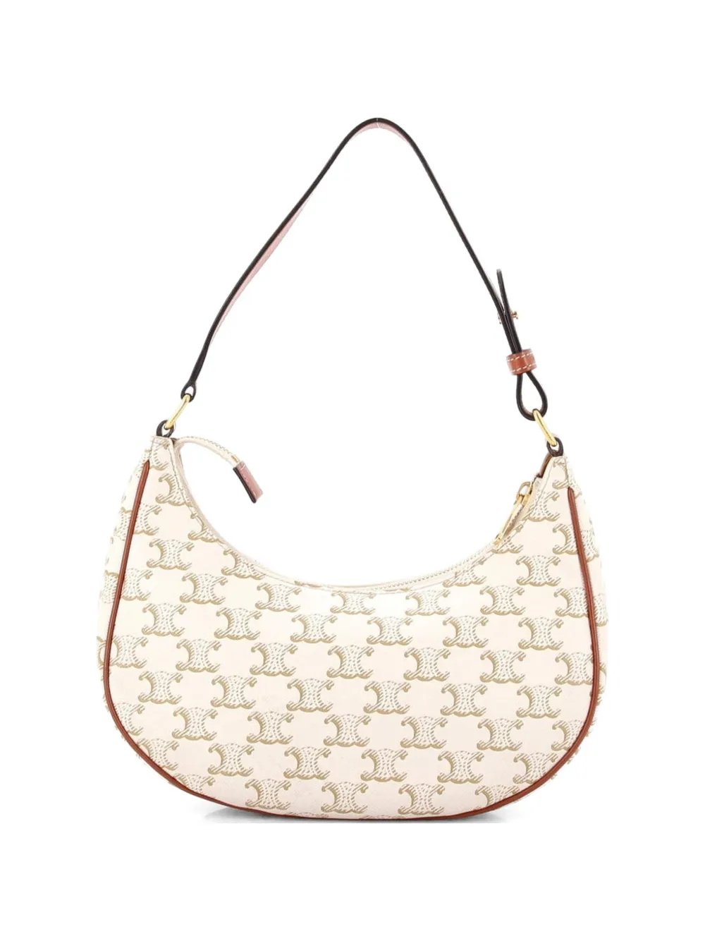 Celine Pre-Owned Ava Bag Triomphe Coated Canvas hobo bag - Neutrals