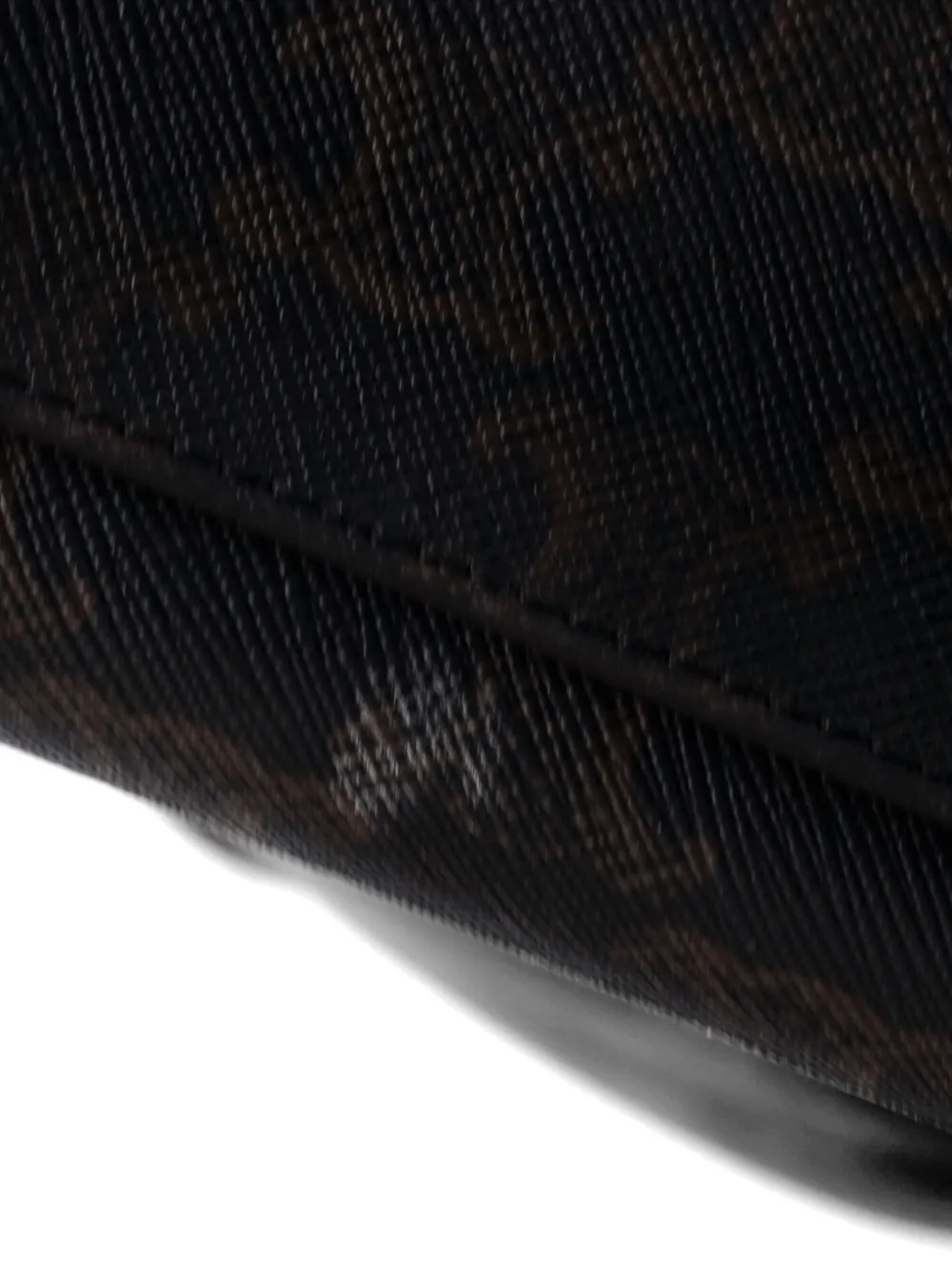 Celine Pre-owned Vertical Cabas Triomphe Coated Canvas Small Tote Bag in Brown, view 5