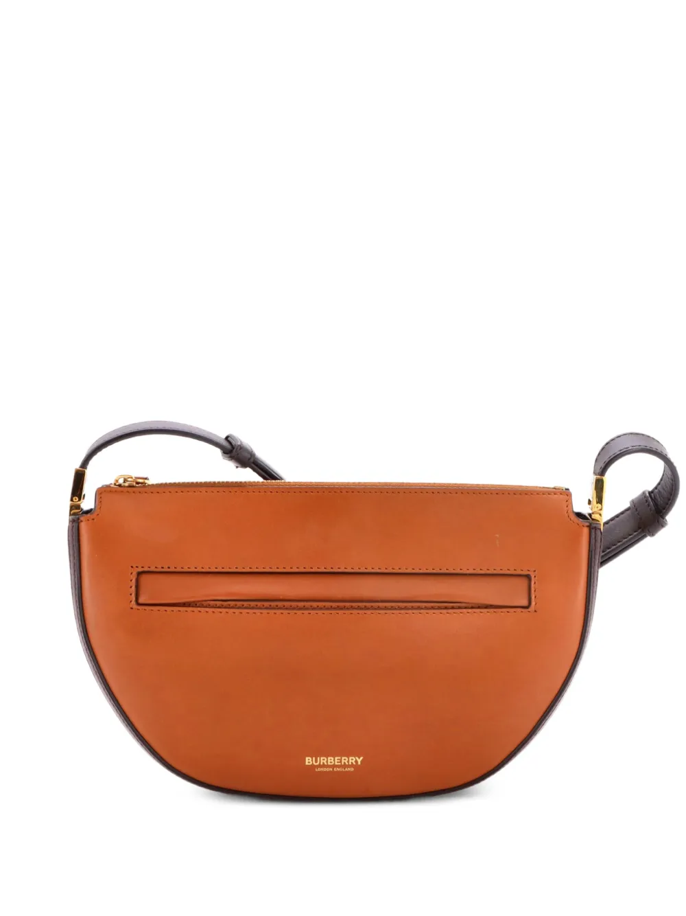 Burberry Pre-Owned Olympia Zip Leather Small shoulder bag - Marrone