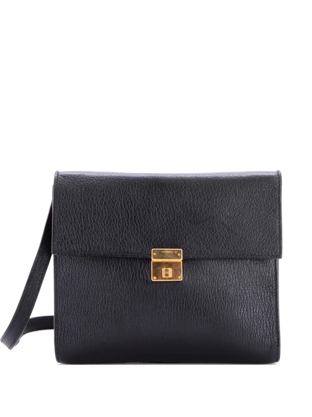 Hermès Pre-Owned Clic Wallet on Strap Chevre Mysore 16 shoulder bag - Schwarz