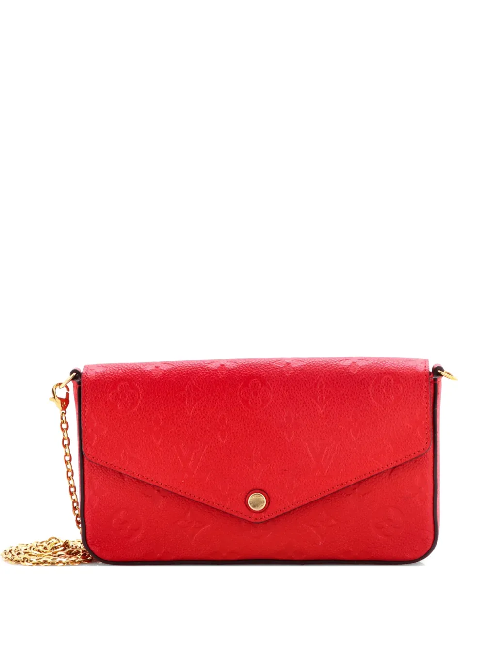 Louis Vuitton Pre-Owned Felicie Pochette Monogram Empreinte Leather crossbody bag - Red