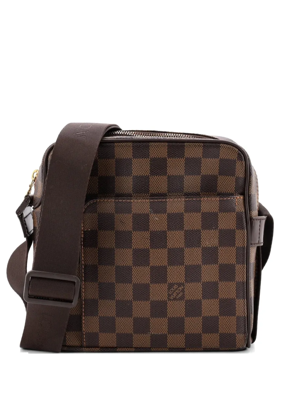 Louis Vuitton Pre-Owned Borsa a tracolla Olav PM Damier - Marrone