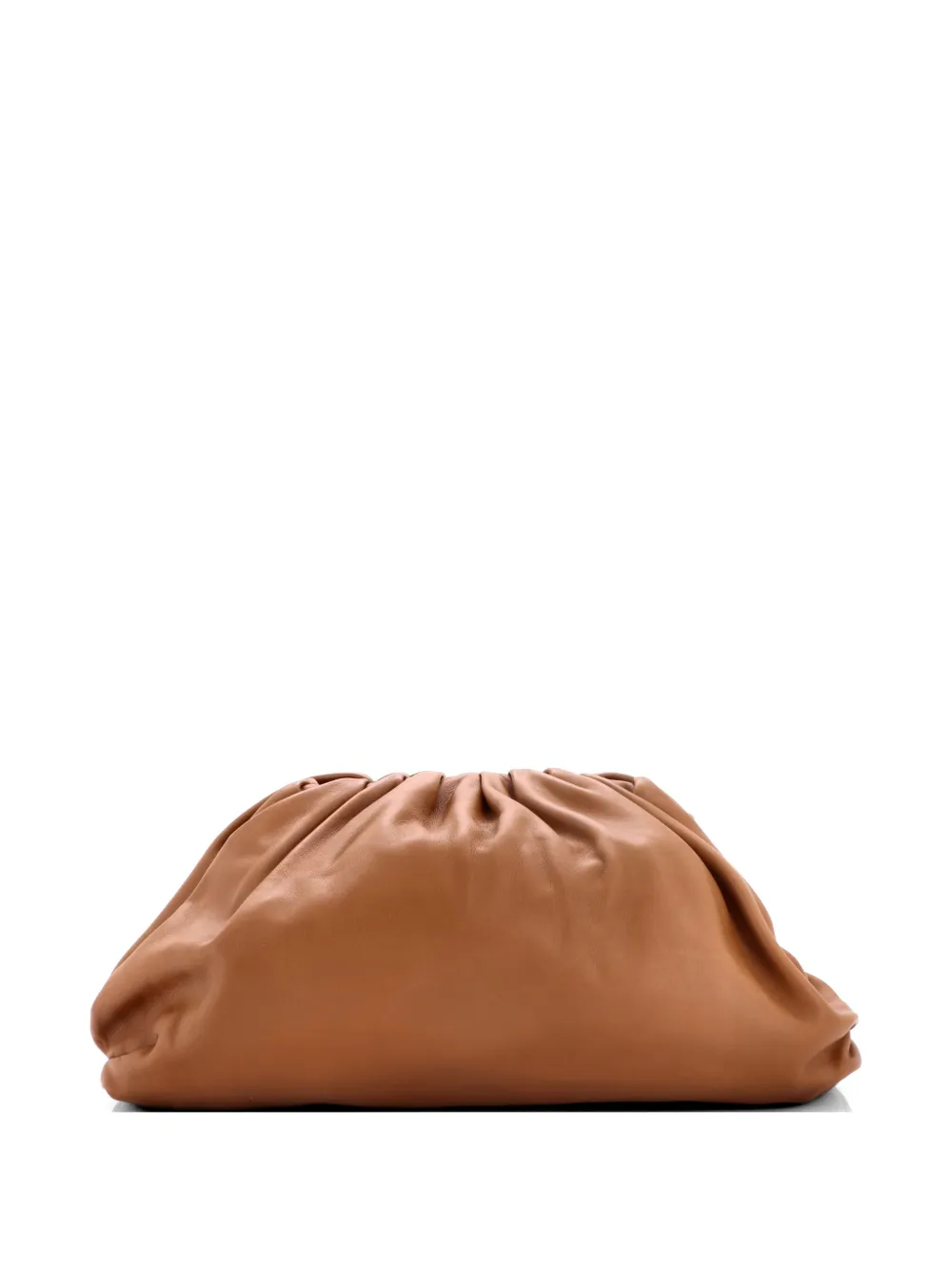 Bottega Veneta Pre-Owned The Pouch Leather clutch bag - Braun