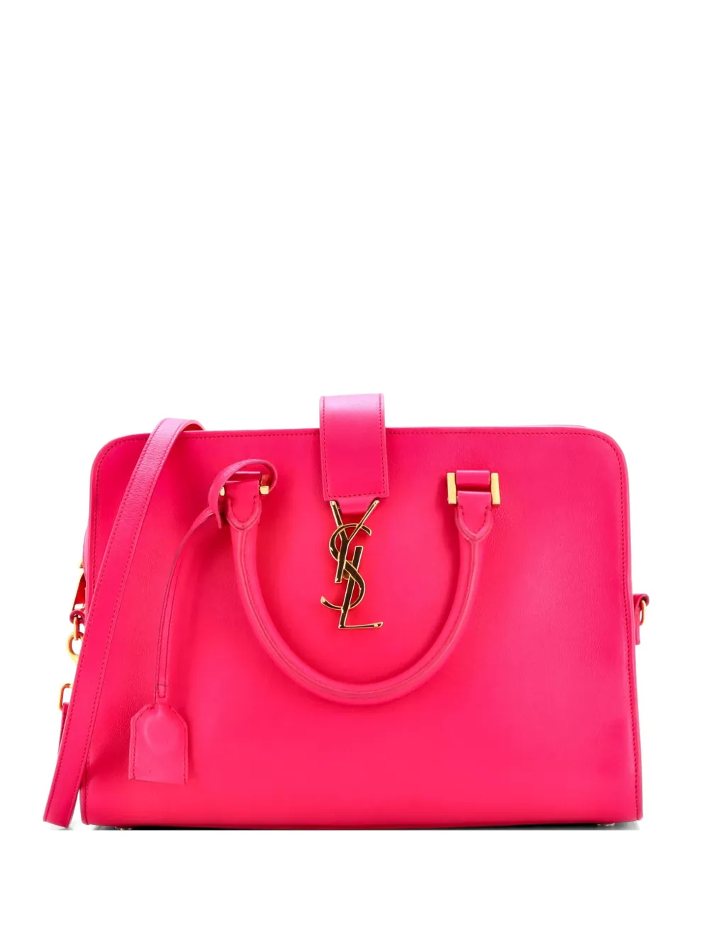 Saint Laurent Pre-Owned Monogram Cabas Leather Small satchel - Pink