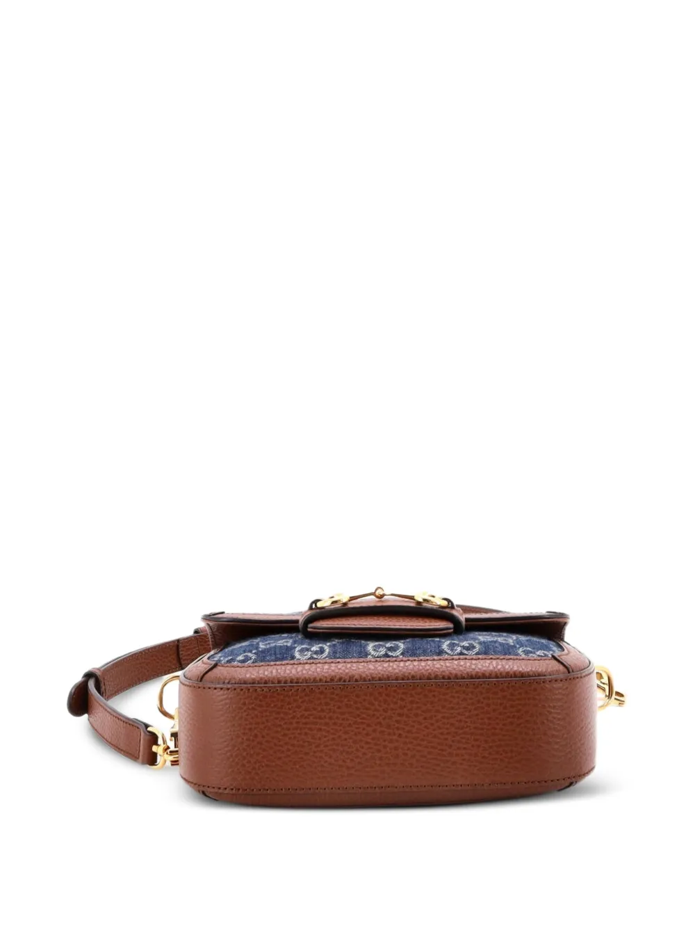 Gucci Pre-Owned ホースビット 1955 GG デニム ミニ ショルダーバッグ