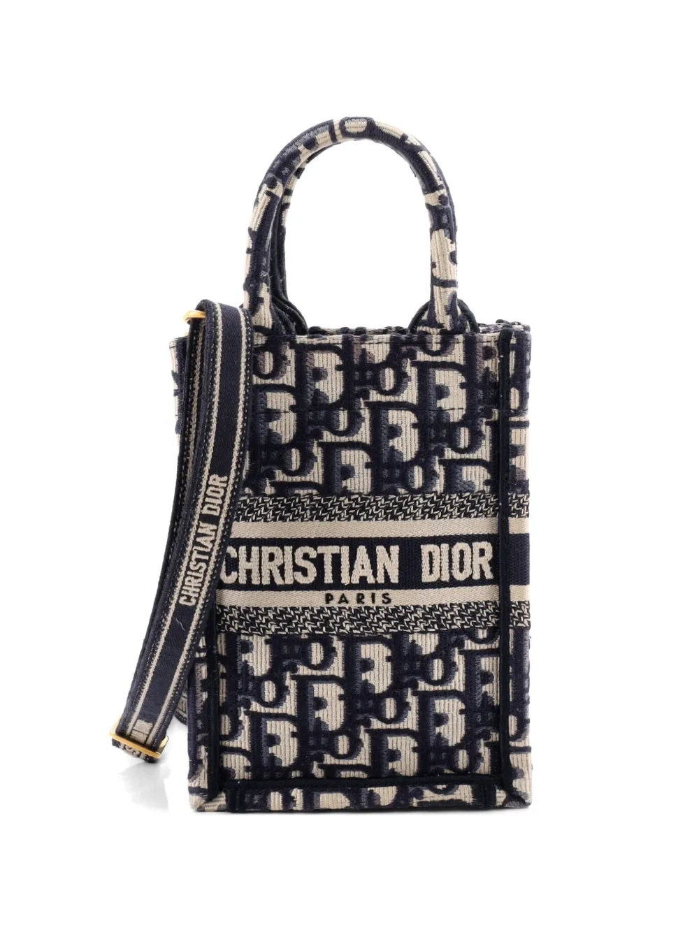 Christian Dior Pre-Owned Borsa tote Book Tote Oblique mini - Blu