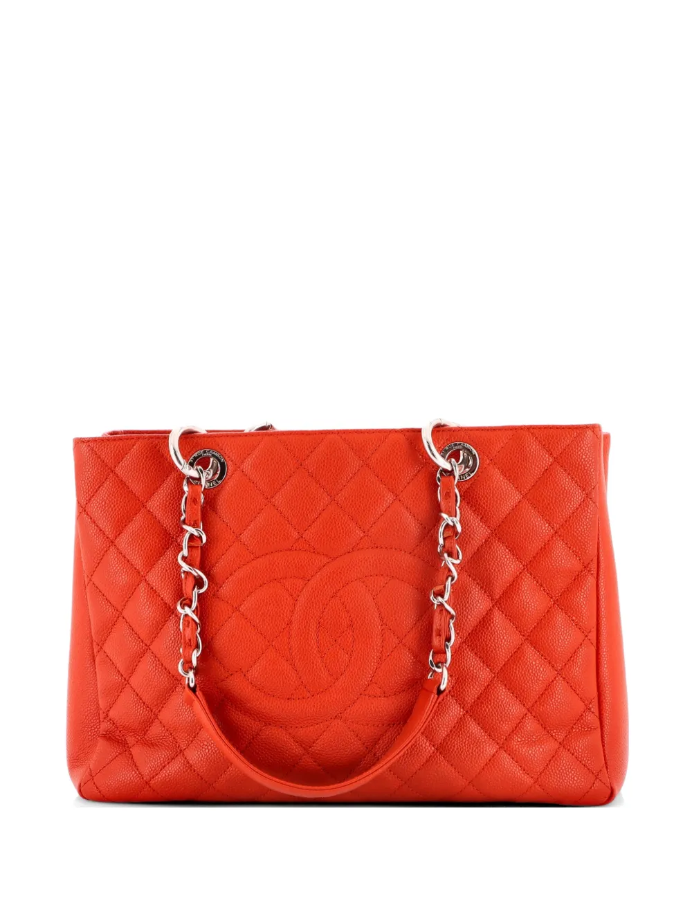 CHANEL Pre-Owned Grand Shopping Quilted Caviar tote bag - Rot