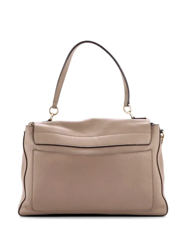 Chloé Pre-Owned フェイ デイ レザー ミディアム サッチェルバッグ 