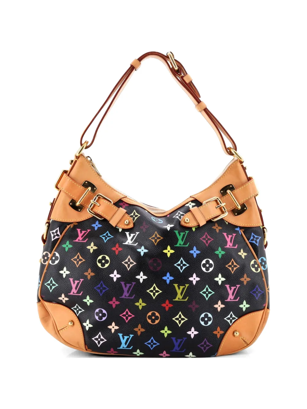Louis Vuitton Pre-Owned Greta Handbag Monogram Multicolor hobo bag - Black
